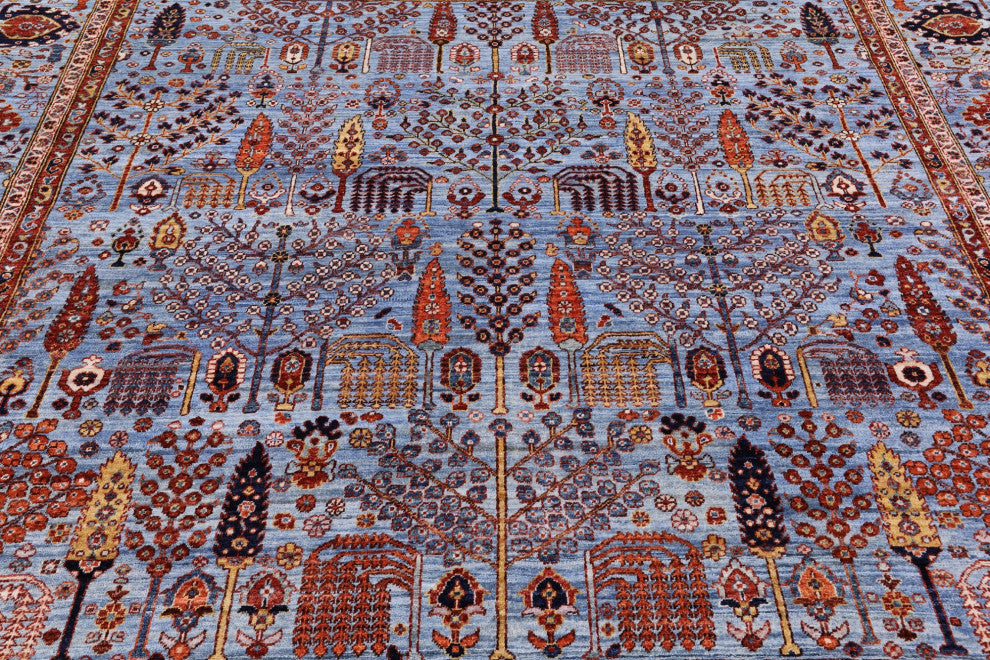 8' Square Persian Ziegler Handmade Wool Rug - Q12887