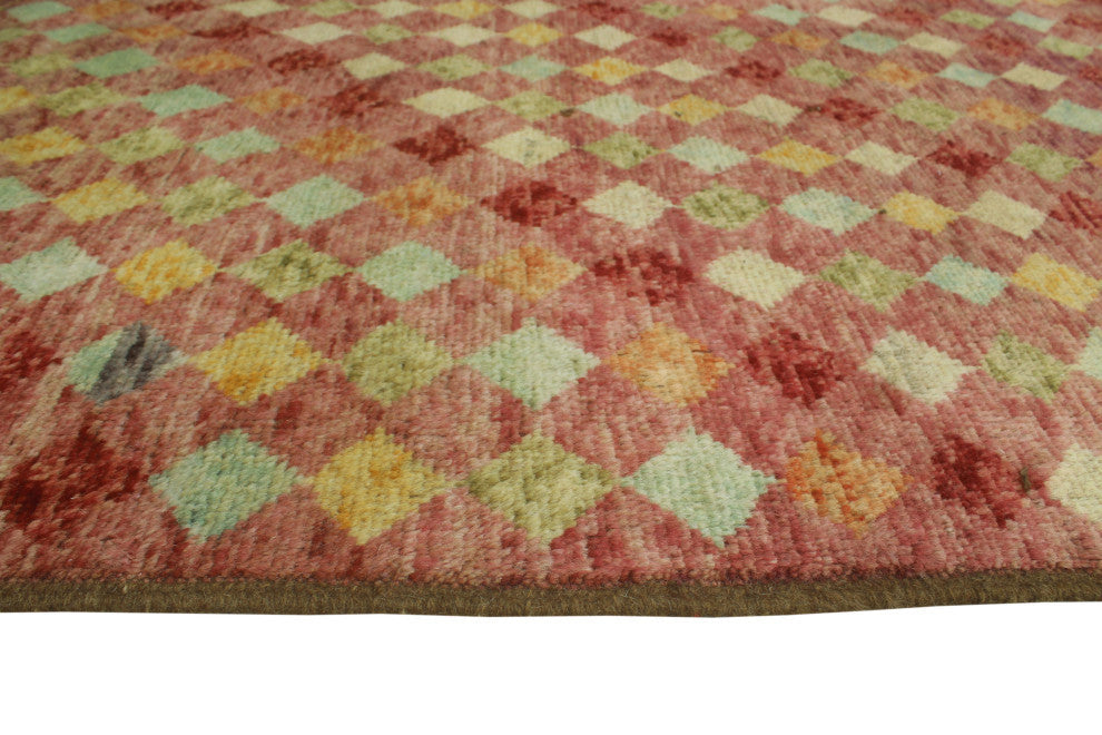 Fine Vintage Distressed Raedburn Red/Beige Runner, 3'8x13'10