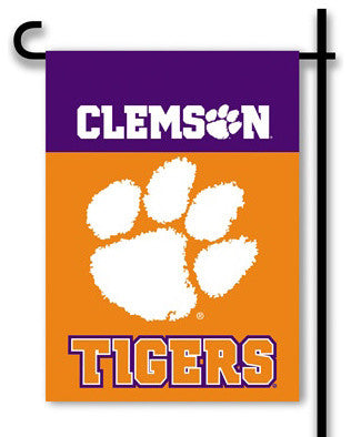 Clemson, 13"x18" 2-Sided Garden Banner