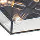 Sydney Outdoor Flush Mount, Black
