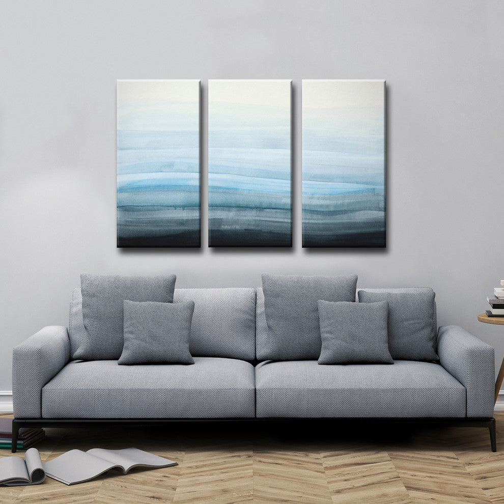 Coastal Mist by Norman Wyatt Jr. Wrapped Canvas Art, 3-Piece Set, 40"x20"