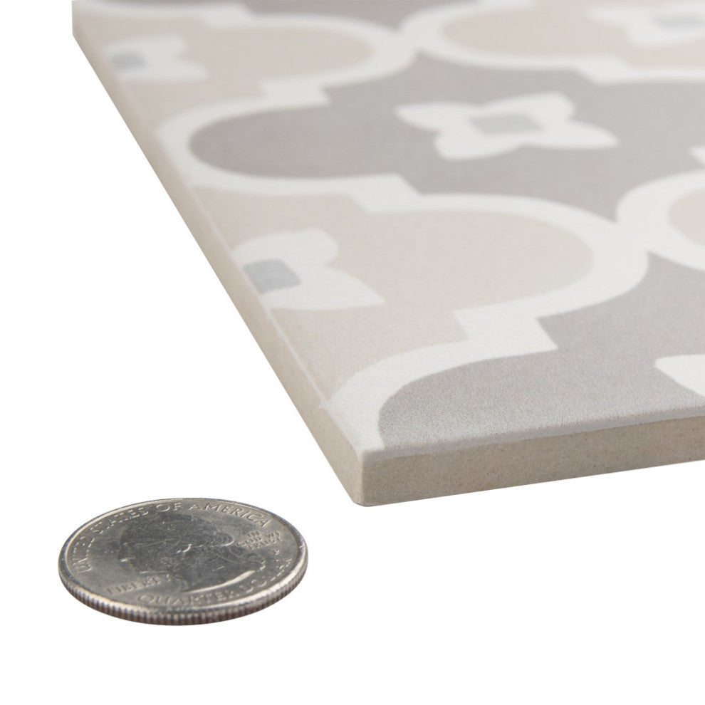 Caprice Pastel Bowtie Porcelain Floor and Wall Tile