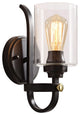 Daisy 1 Light Glass Shade Wall Sconce