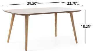 GDF Studio Cilo Mid Century Design Wood Finished Coffee Table, Natural
