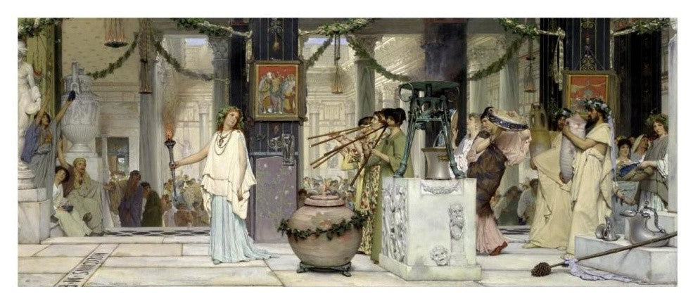 "The Vintage Festival, 1871" Paper Print by Sir Lawrence Alma-Tadema, 32"x14"