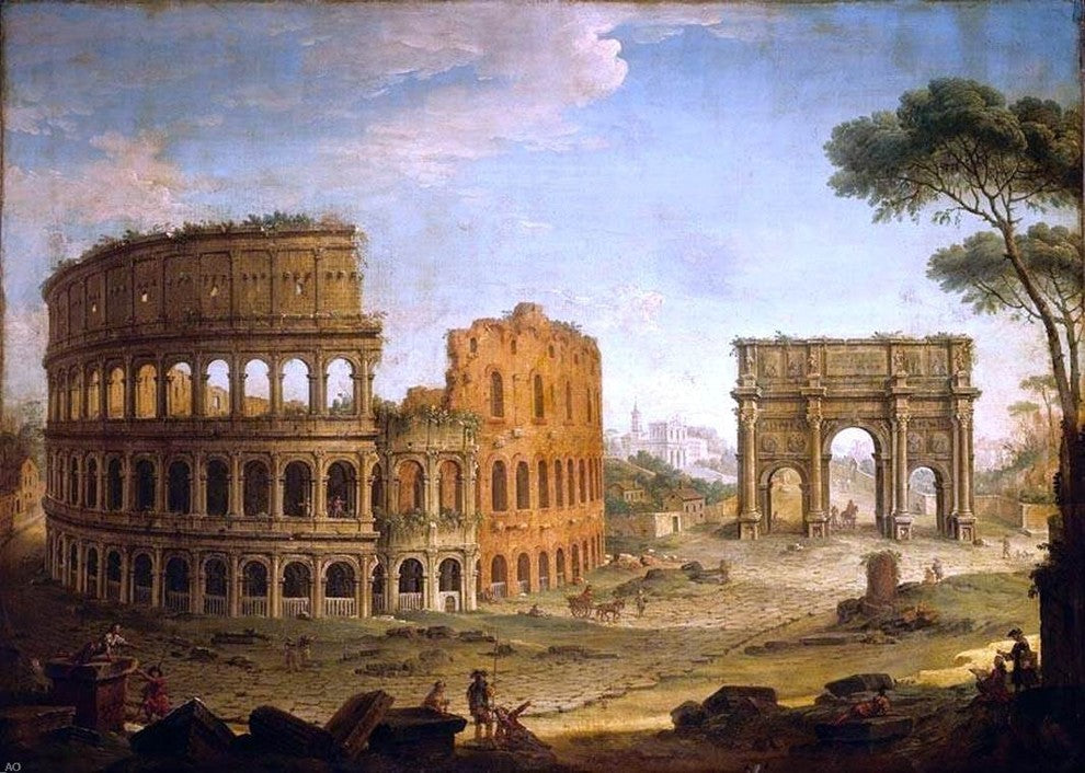 Antonio Joli Rome: View of the Colosseum and The Arch of Constantine Wall Decal