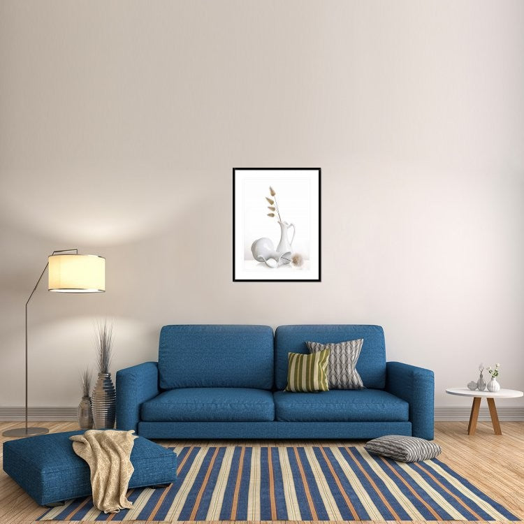 "White" Framed Digital Print by Aida Ianeva, 29x38"