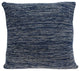 20" X 7" X 20" Excellent Transitional Blue Pillow Cover With Down Insert