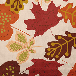 18" x 18" Fall Leaves Indoor/Outdoor Polyester Throw Pillow, Sienna