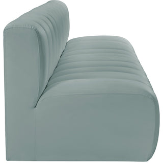 Arc Vegan Leather Upholstered 4-Pc. Modular Sofa, Green