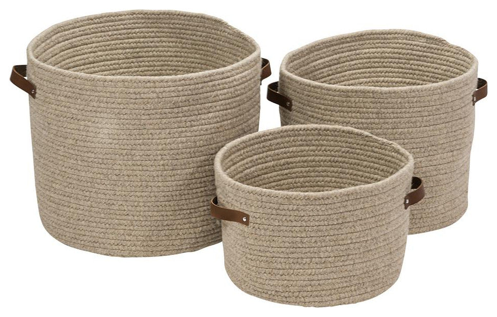 Monaco Basket - Beige 16"x16"x12"