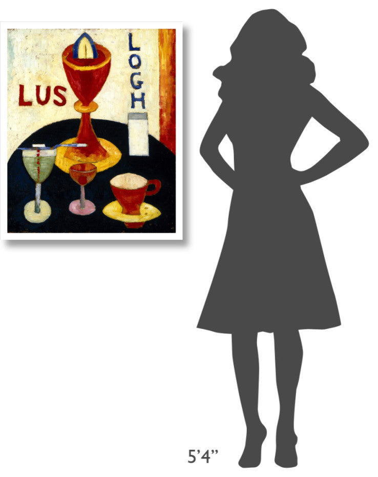 "Handsome Drinks, 1916" Digital Paper Print by Marsden Hartley, 27"x32"