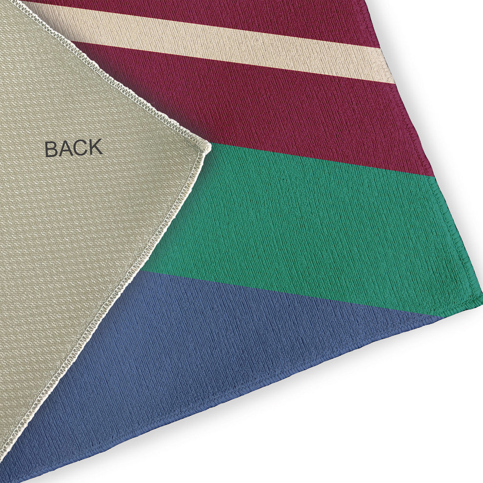 Bold Shapes Modern & Contemporary Chenille Area Rug