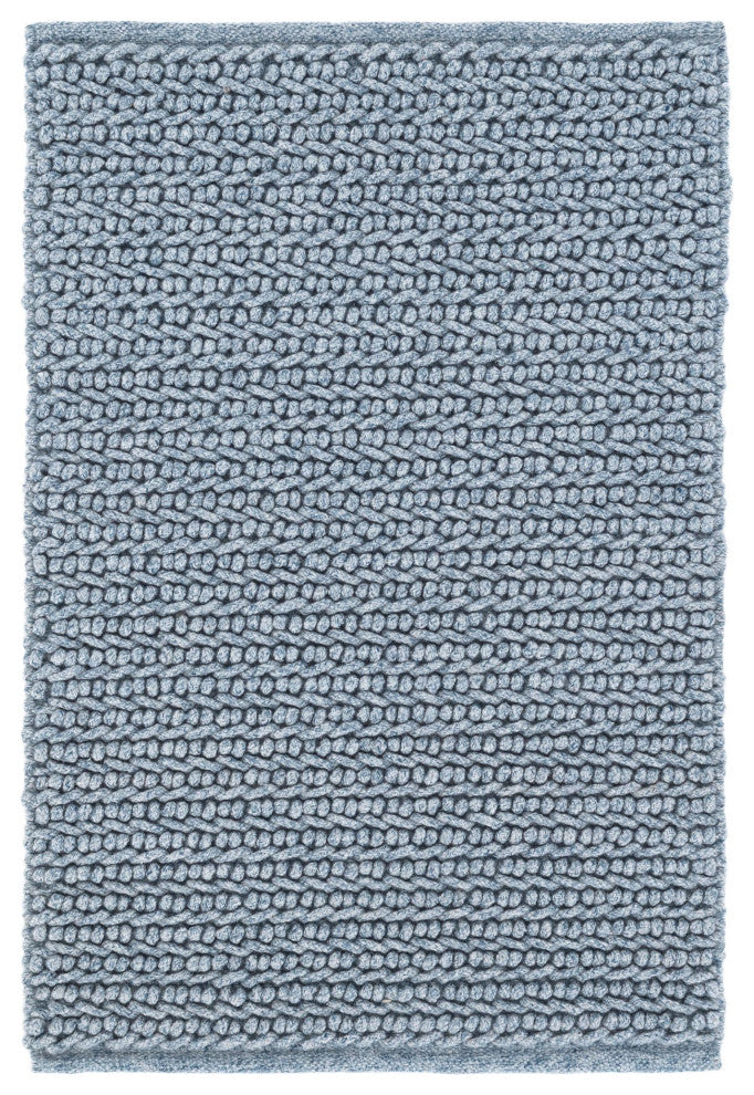 Dash & Albert Veranda Denim Handwoven Performance Rug, Blue, 5' x 8'