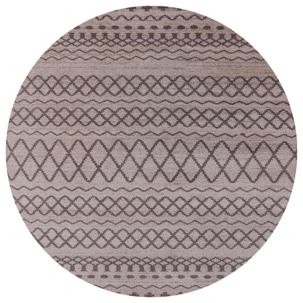 Ahgly Company Indoor Round Mid-Century Modern Area Rugs, 4' Round