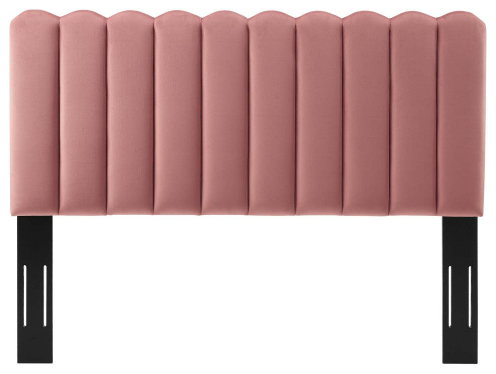 Headboard, Twin Size, Velvet, Pink, Modern Contemporary, Bedroom Master Suite