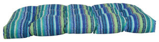 42"X19" U-Shaped Patterned Tufted Settee/Bench Cushion, Baranquilla Curacao