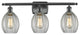Eaton 3-Light LED Bath Fixture, Matte Black, Glass: Clear