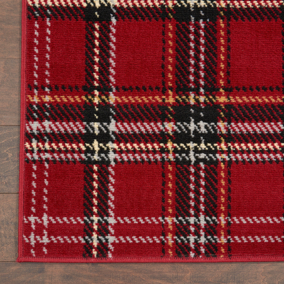 Nourison Grafix 2' x 4' Red Rustic Indoor Area Rug