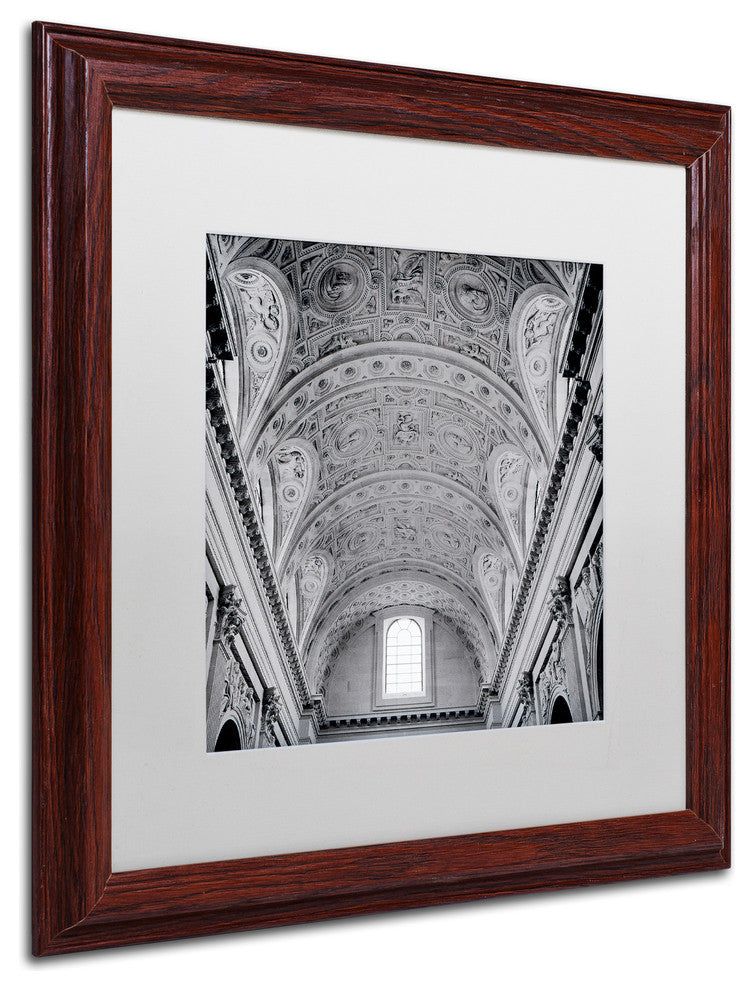Alan Blaustein 'Paris II' Art, Wood Frame, White Mat, 16x16