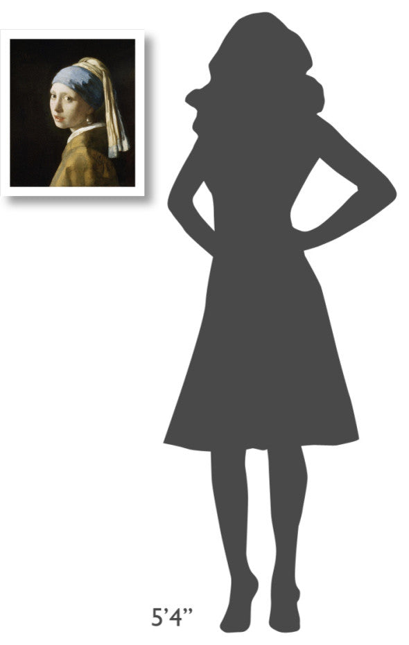 "Girl with the Pearl Earring" Digital Paper Print by Johannes Vermeer, 16"x18"