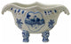 Chinese Oriental Blue Off White Porcelain Graphic Container Planter Hws1792