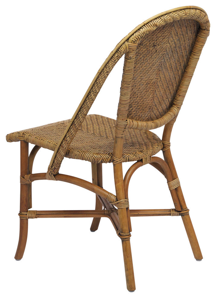 Alanis Rattan Dining Side Chair - Antique