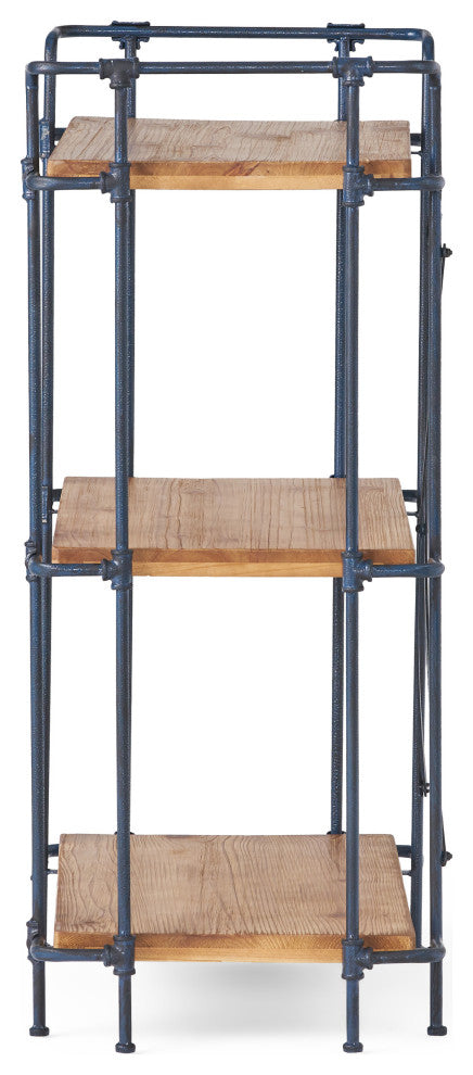 Brooklyn Industrial 3 Shelf Firwood Bookcase