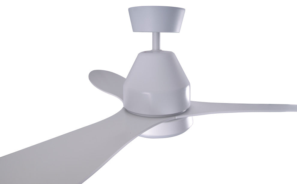 Lucci Air Whitehaven 56" Smart WiFi Controlled Indoor/Outdoor Fan w/Light, White