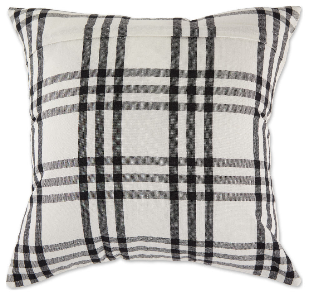 DII Asst DII Black Farmhouse Pillow Cover 18x18", 4 Piece