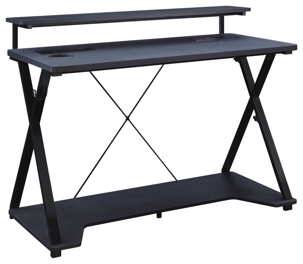 Checkpoint Ghost Battlestation Gaming Desk With RGB LED Lights