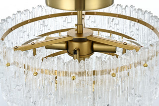 Elegant Lighting 1780F15 Emilia 4 Light 15"W Semi-Flush Ceiling - Chrome