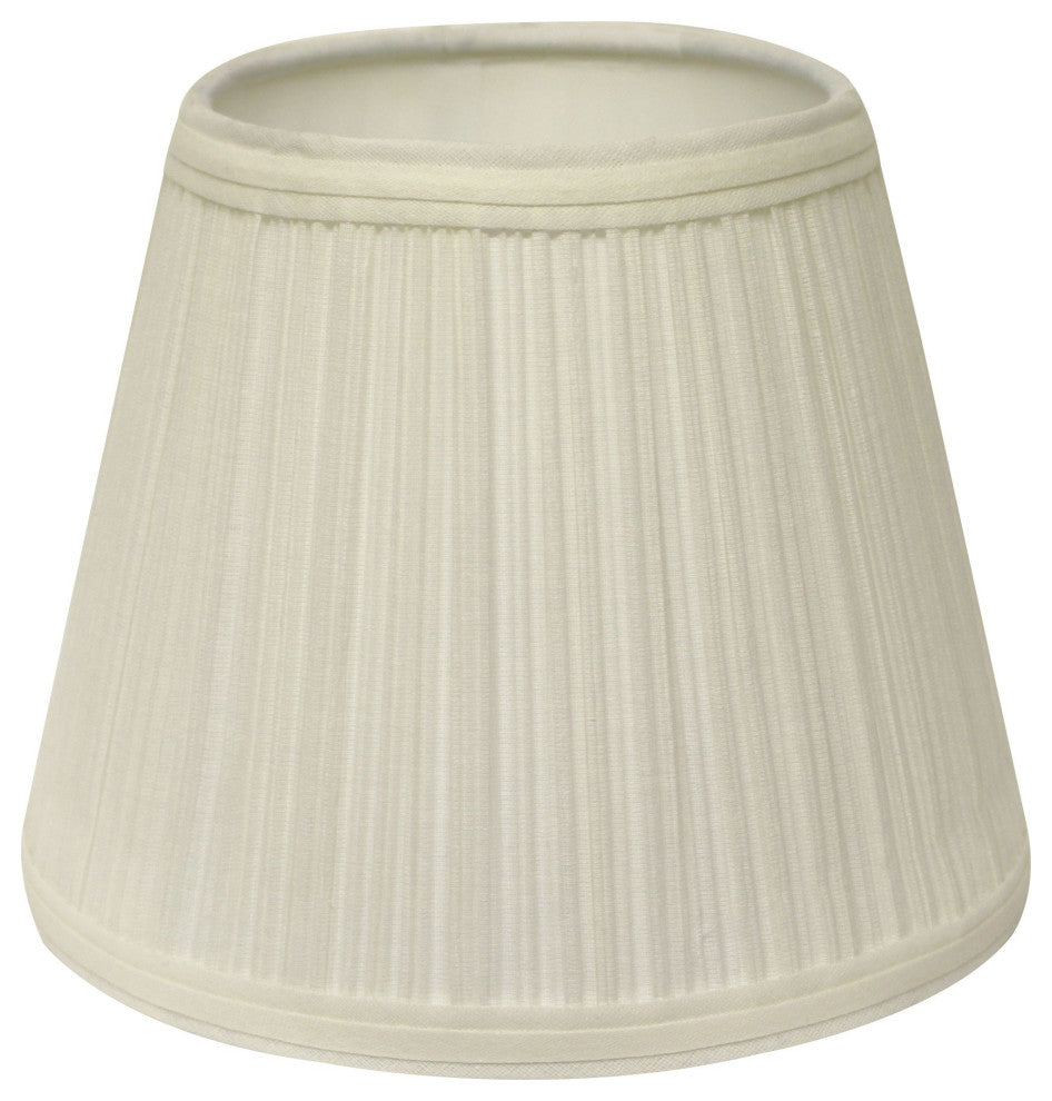 12" White Empire Hardback Slanted Broadcloth Lampshade WF