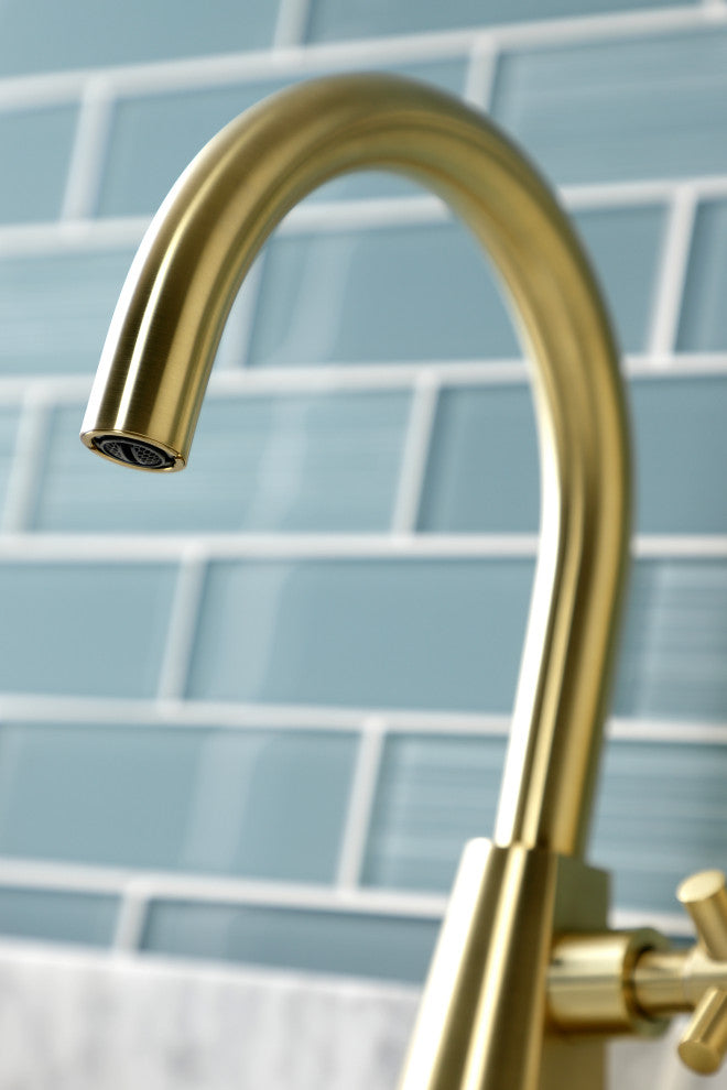 Kingston Brass KS2297DX Two-Handle Single-Hole Bathroom Faucet, Push Pop-Up