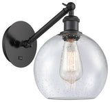 Innovations 317-1W-BK-G124-8-LED 1-Light Sconce, Matte Black