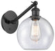 Innovations 317-1W-BK-G124-8-LED 1-Light Sconce, Matte Black