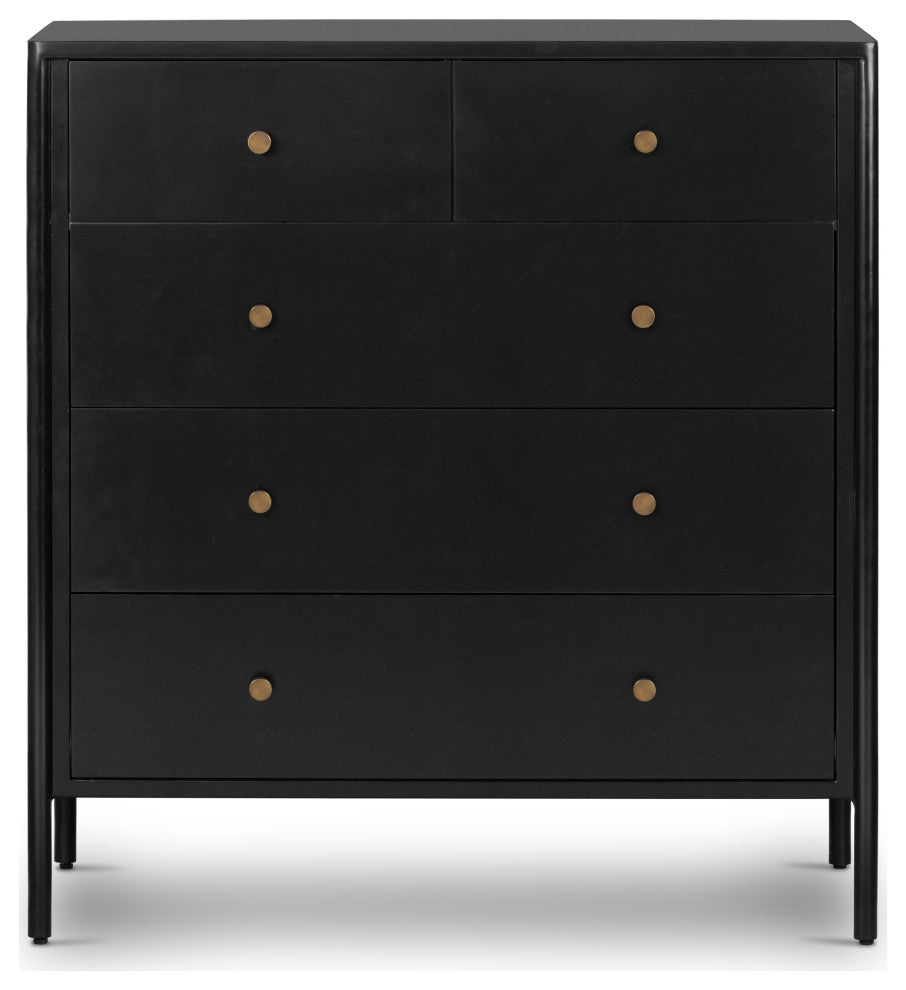 Soto 5 Drawer Dresser, Black