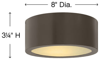 Hinkley Luna Extra Small Flush Mount, Bronze
