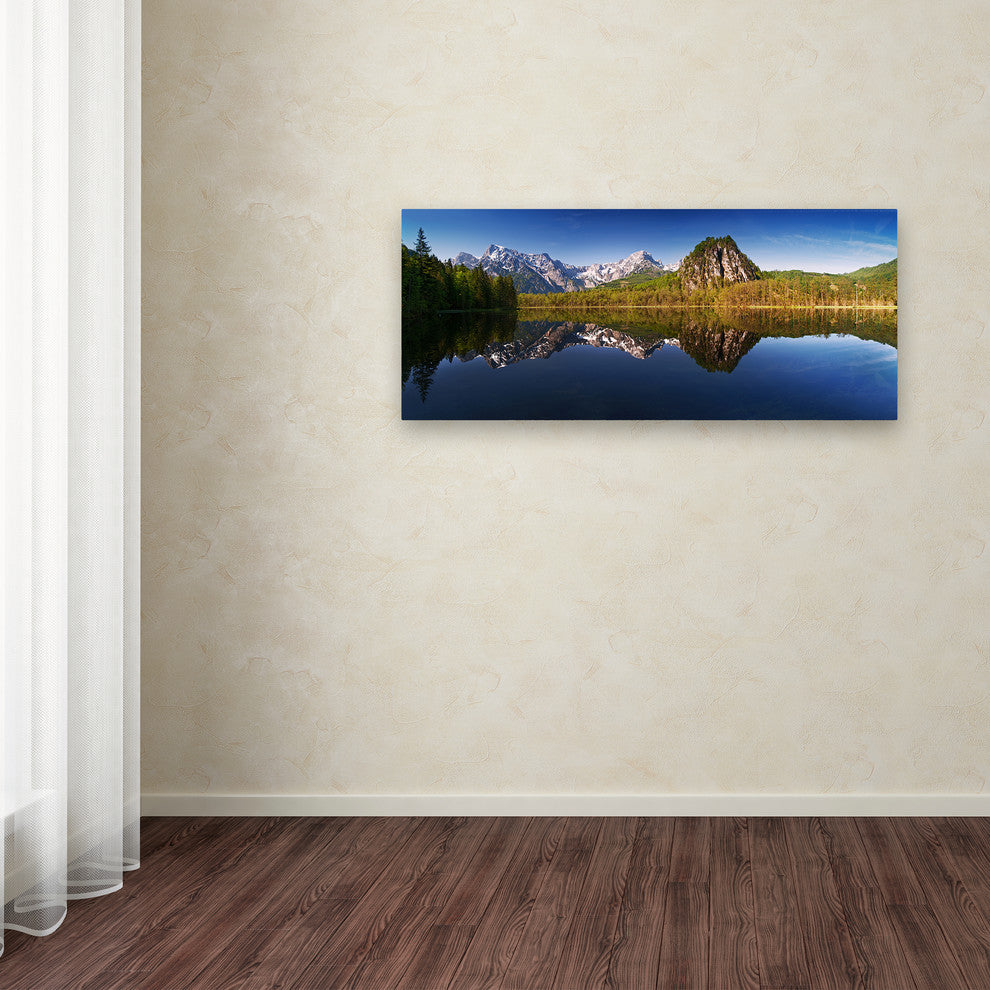 Burger Jochen 'Almsee' Canvas Art, 8x19