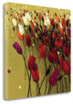"Tulip Drift Green" By Shirley Novak, Giclee Print on Gallery Wrap Canvas