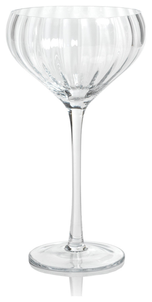 Malden Optic Cocktail Glasses, Set of 4, Clear