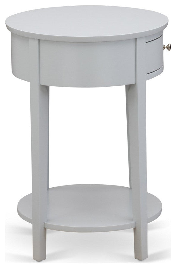 Nightstand, 1 Drawer, Stable, Sturdy Constructed Urban Gray Finish