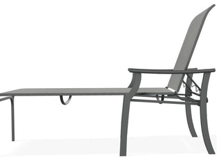 St. Catherine Sling 4-Position Outdoor Chaise Lounge, Alloy/Graphite