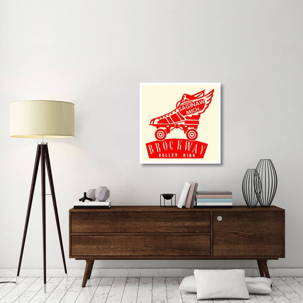 "Brockway Roller Rink" Digital Paper Print by Retrorollers, 32"x32"
