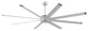 Stellar Ceiling Fan, Silver, 84"
