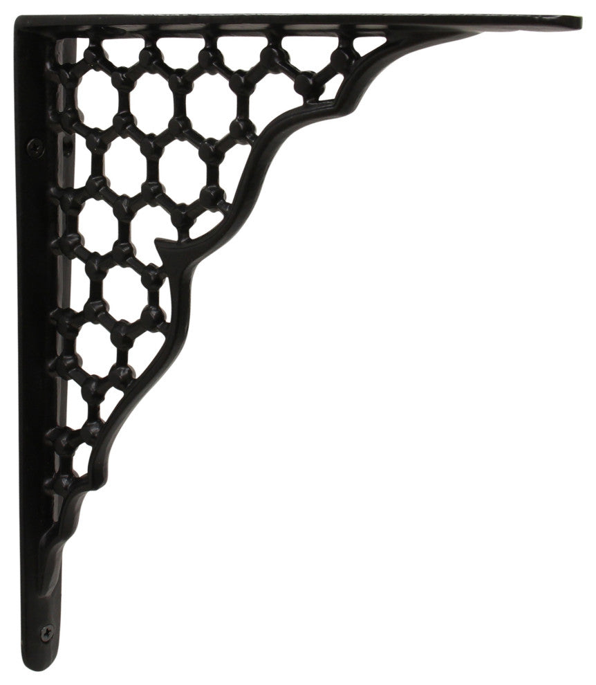 Iron Farmhouse Shelf Bracket - 2 Sizes - BK-IR8014