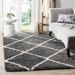 Safavieh  Hudson Shag Rug, Dark Gray/Ivory, 9'x12'