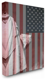 American Flag USA Rustic Liberty Design, 30"x40"