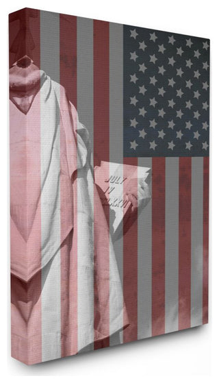 American Flag USA Rustic Liberty Design, 30"x40"