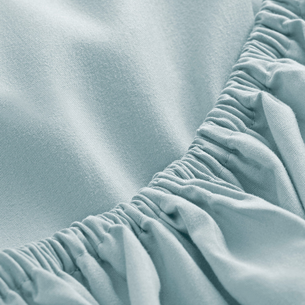 Bare Home Microfiber Fitted Sheets - Set of 2, Light Blue, Queen